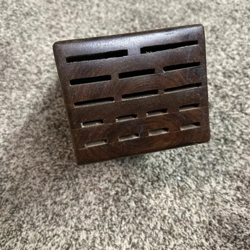 Handmade Wooden Knife Block